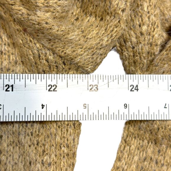 Ben Ryan Boucle Sweater Men's Large Brown Fuzzy Crew Neck Long Sleeve Pullover - Picture 5 of 5